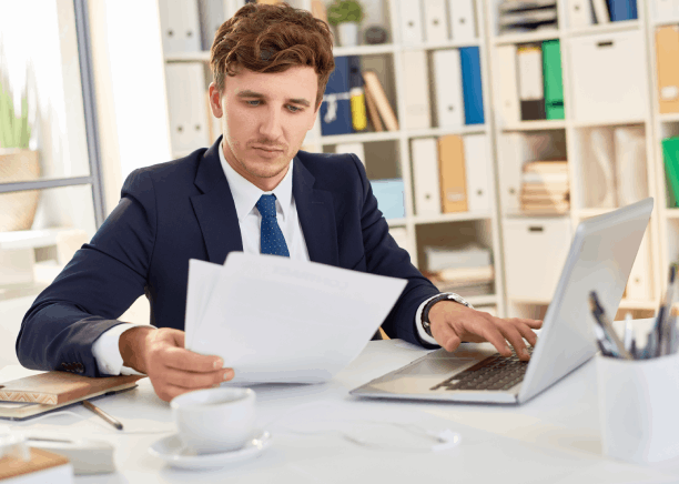 A translator compares contract clauses line by line as Translation Services in Kirkland handle real estate terms precisely.