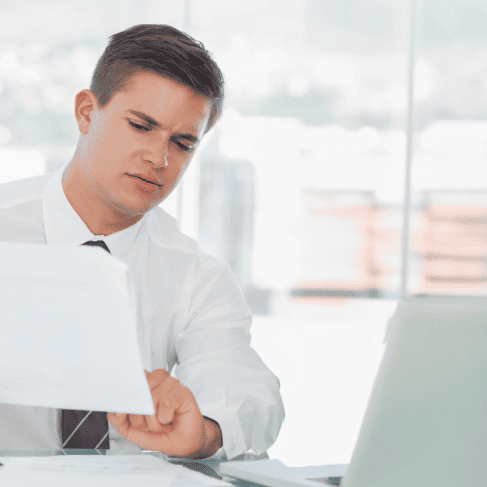 Customer using secure and reliable certified translation services in Washington for sensitive information.