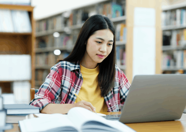 A student compares a translated transcript packet with the original using Translation Services in Renton for academic.